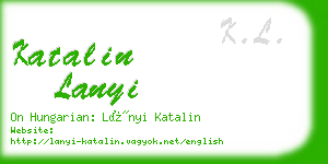 katalin lanyi business card